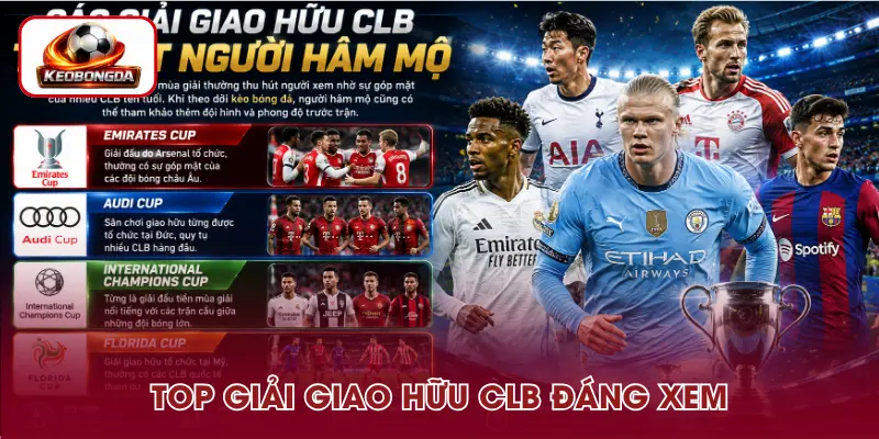 Các giải giao hữu CLB thu hút người hâm mộ