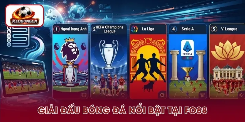 Các giải đấu bóng đá nổi bật tại FO88