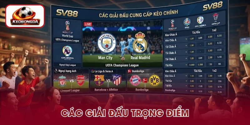 Danh mục giải đấu SV88 cung cấp kèo chính