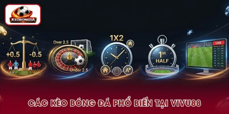 Những loại kèo bóng đá phổ biến trên VIVU88